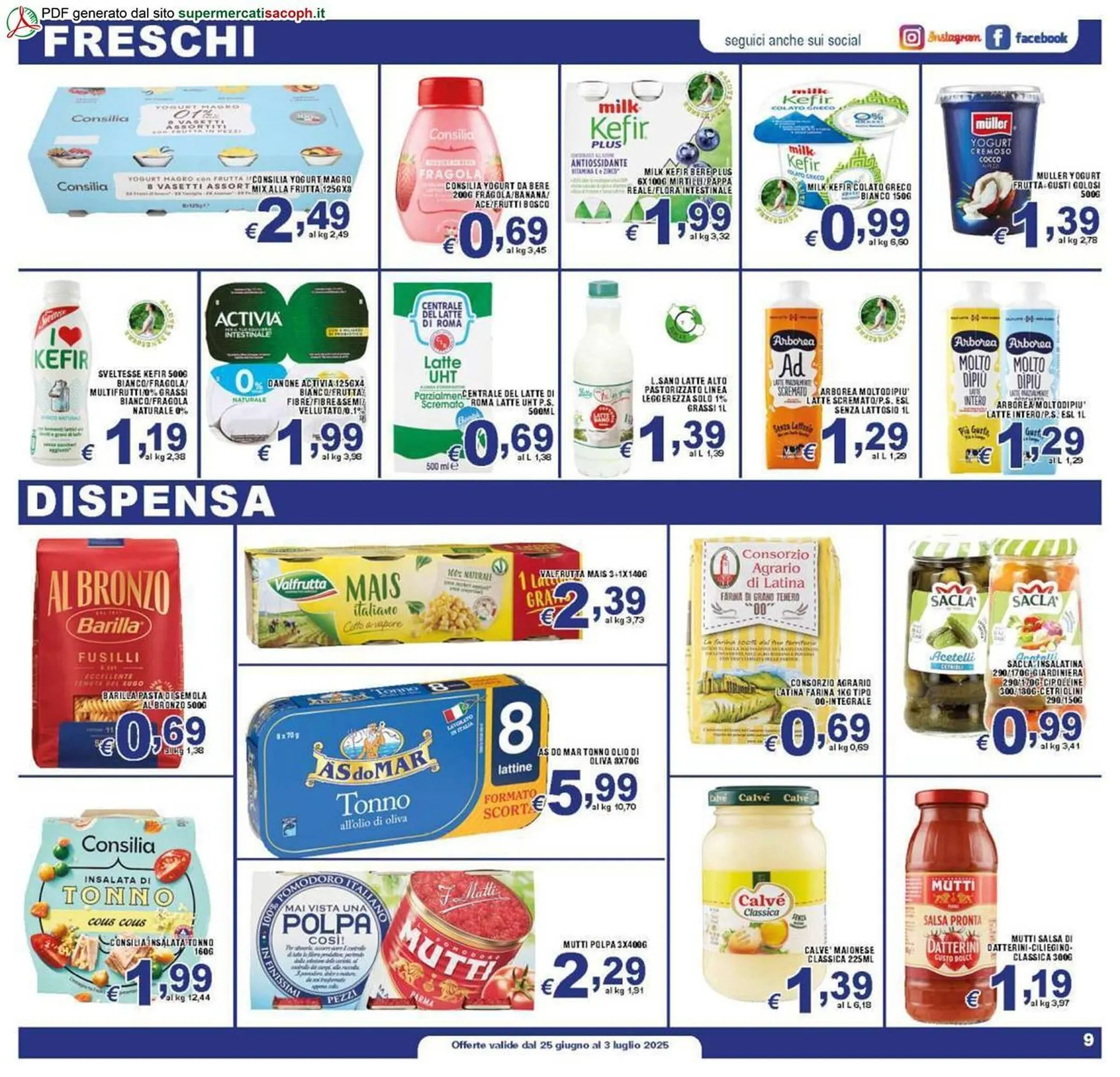 Volantino Sacoph da 25 giugno a 3 luglio di 2025 - Pagina del volantino 9