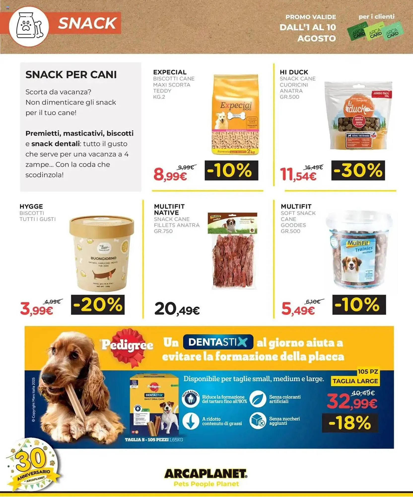 Volantino Arcaplanet da 1 agosto a 10 agosto di 2025 - Pagina del volantino 8