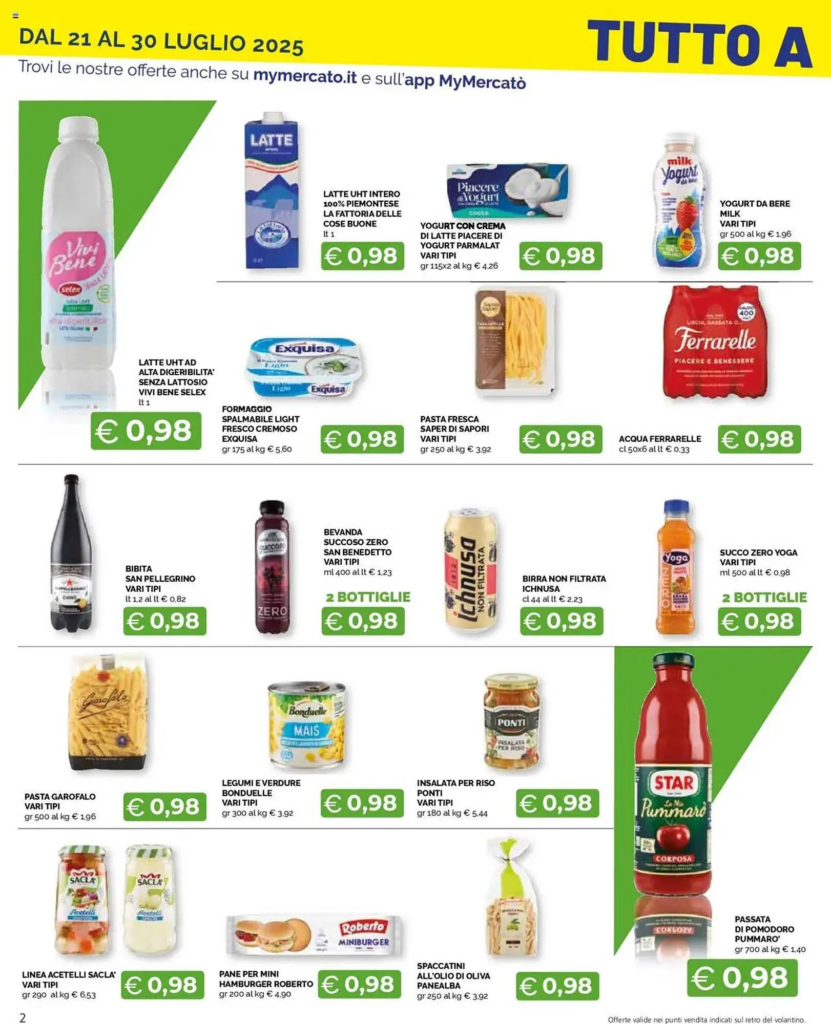 Volantino Mercatò Extra da 21 luglio a 30 luglio di 2025 - Pagina del volantino 2