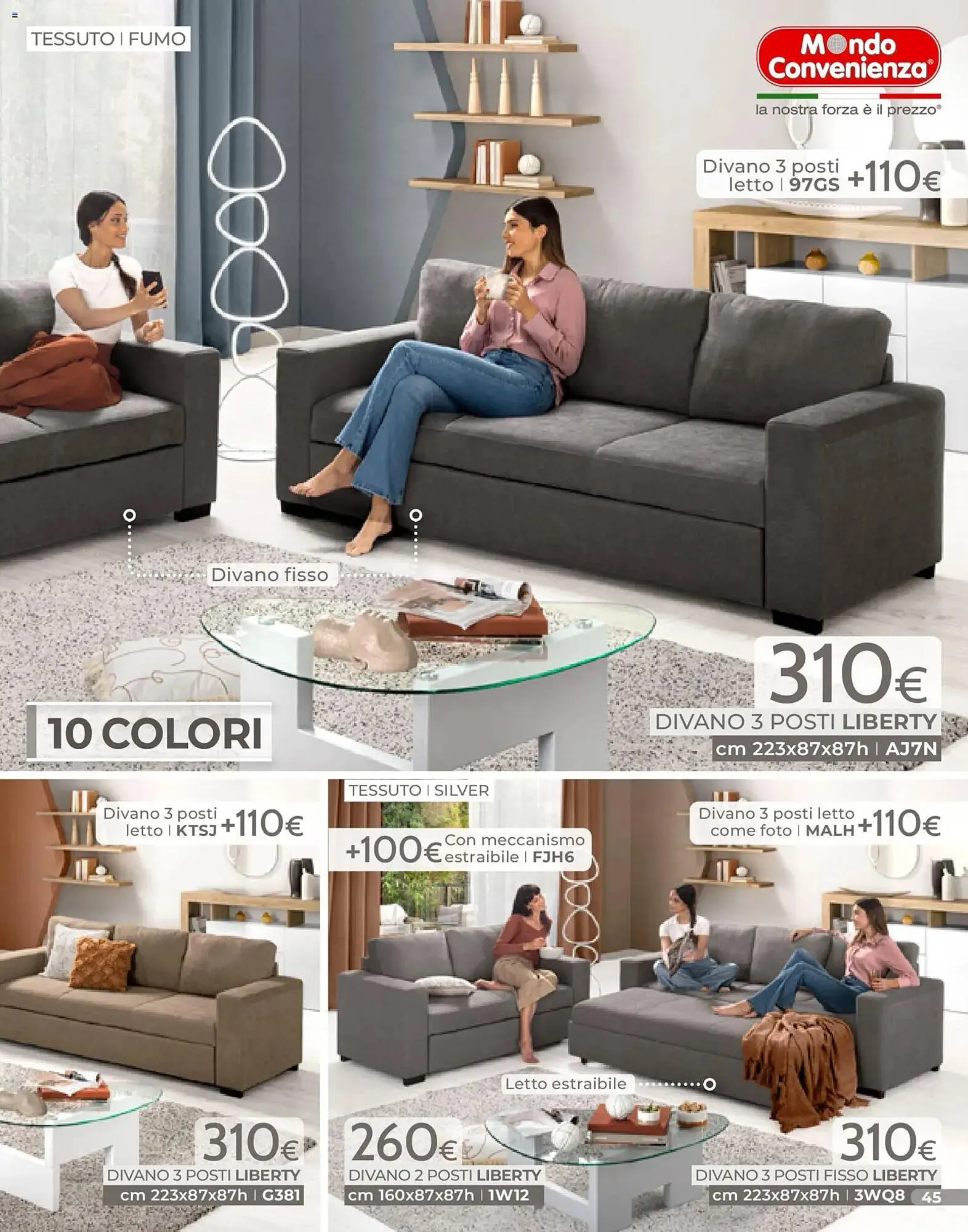 Volantino Mondo Convenienza da 4 gennaio a 31 gennaio di 2026 - Pagina del volantino 45