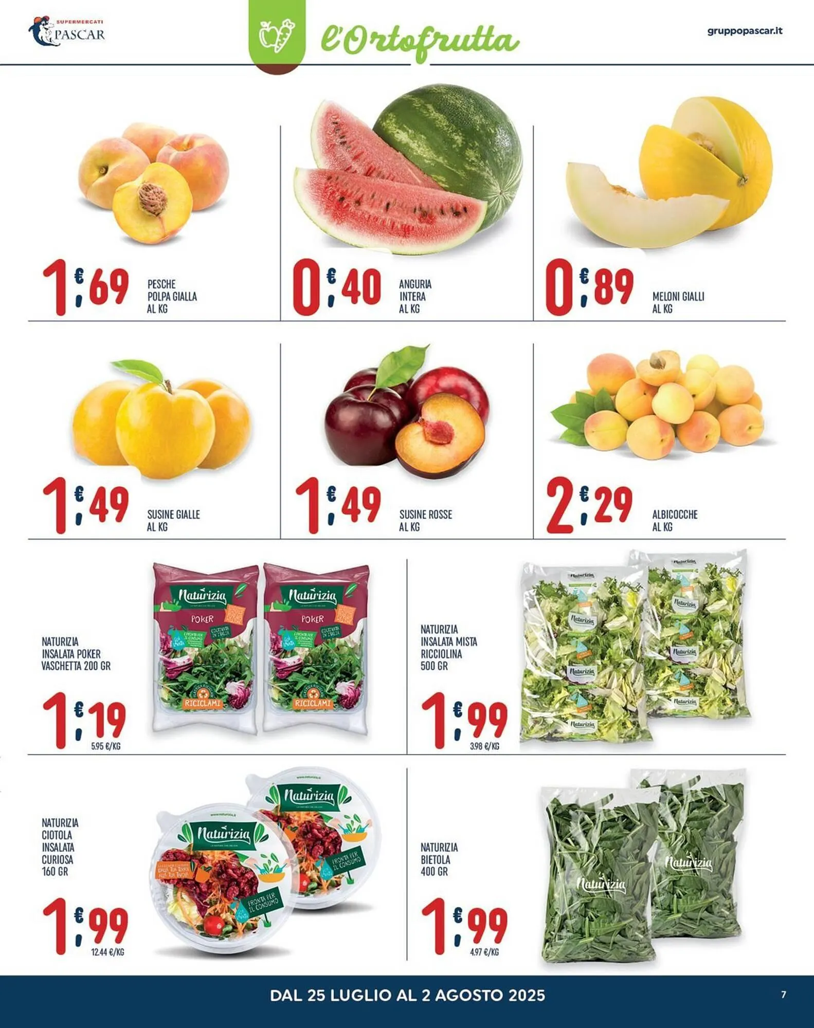 Volantino Gruppo Pascar da 25 luglio a 2 agosto di 2025 - Pagina del volantino 7