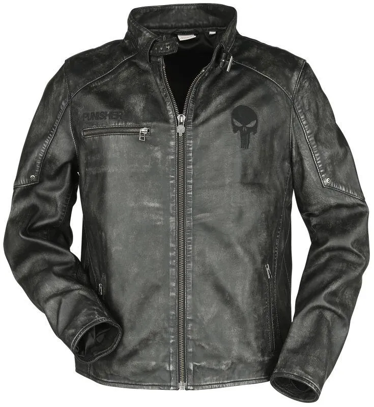 Skull Logo | Giacca di pelle | multicolore | The Punisher