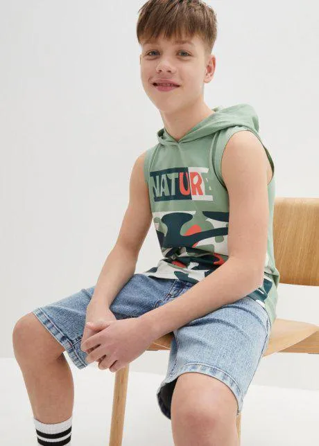 Canotta con cappuccio