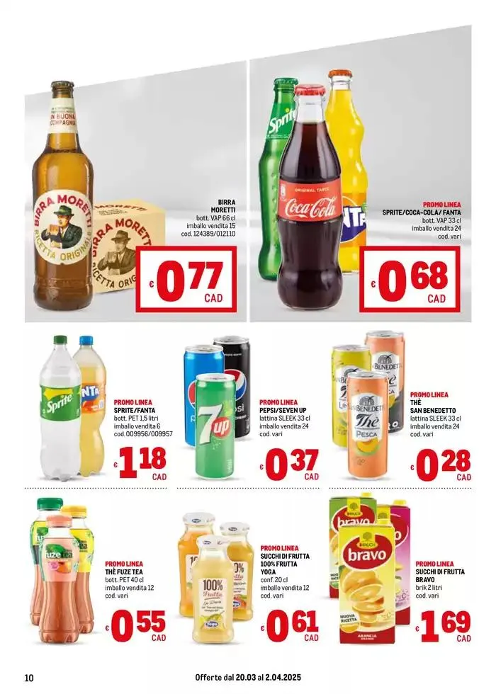 Offerte per te -Area 1 da 20 marzo a 2 aprile di 2025 - Pagina del volantino 10