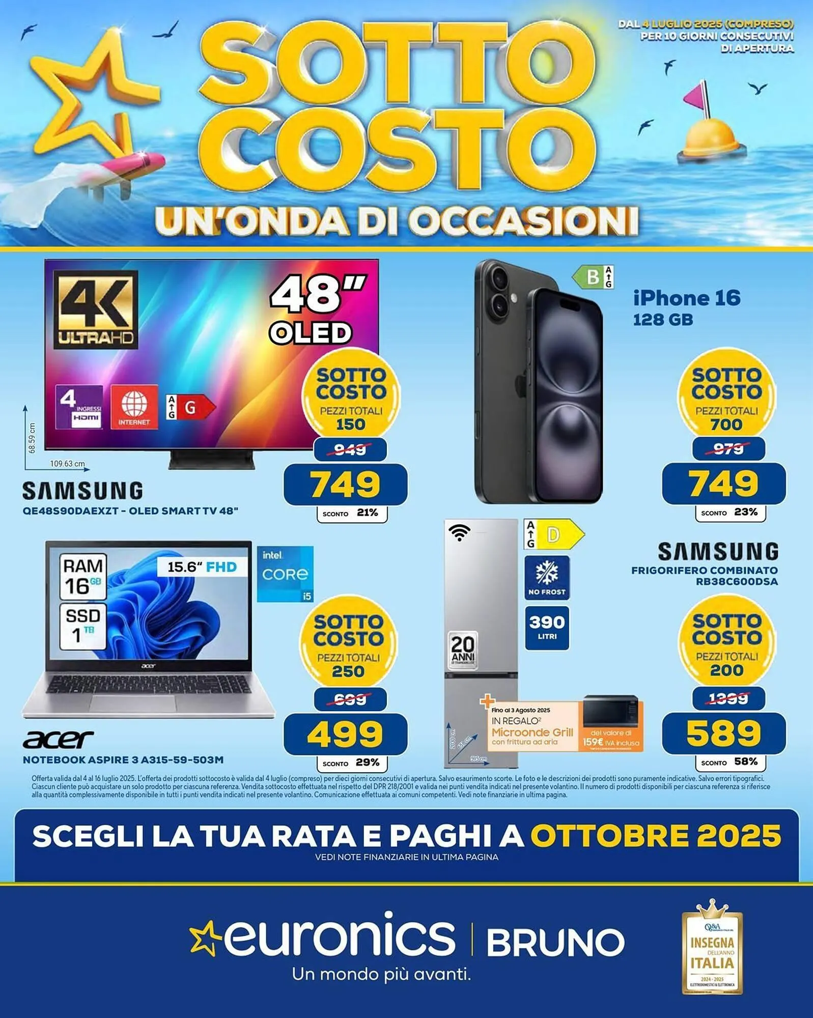 Volantino Euronics da 4 luglio a 16 luglio di 2025 - Pagina del volantino 1
