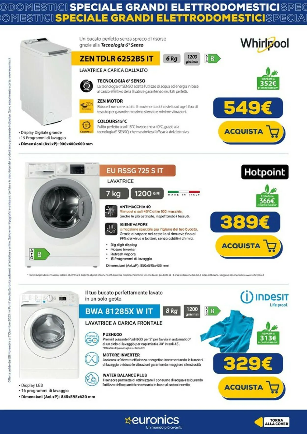 Euronics Volantino attuale da 28 novembre a 13 dicembre di 2023 - Pagina del volantino 13