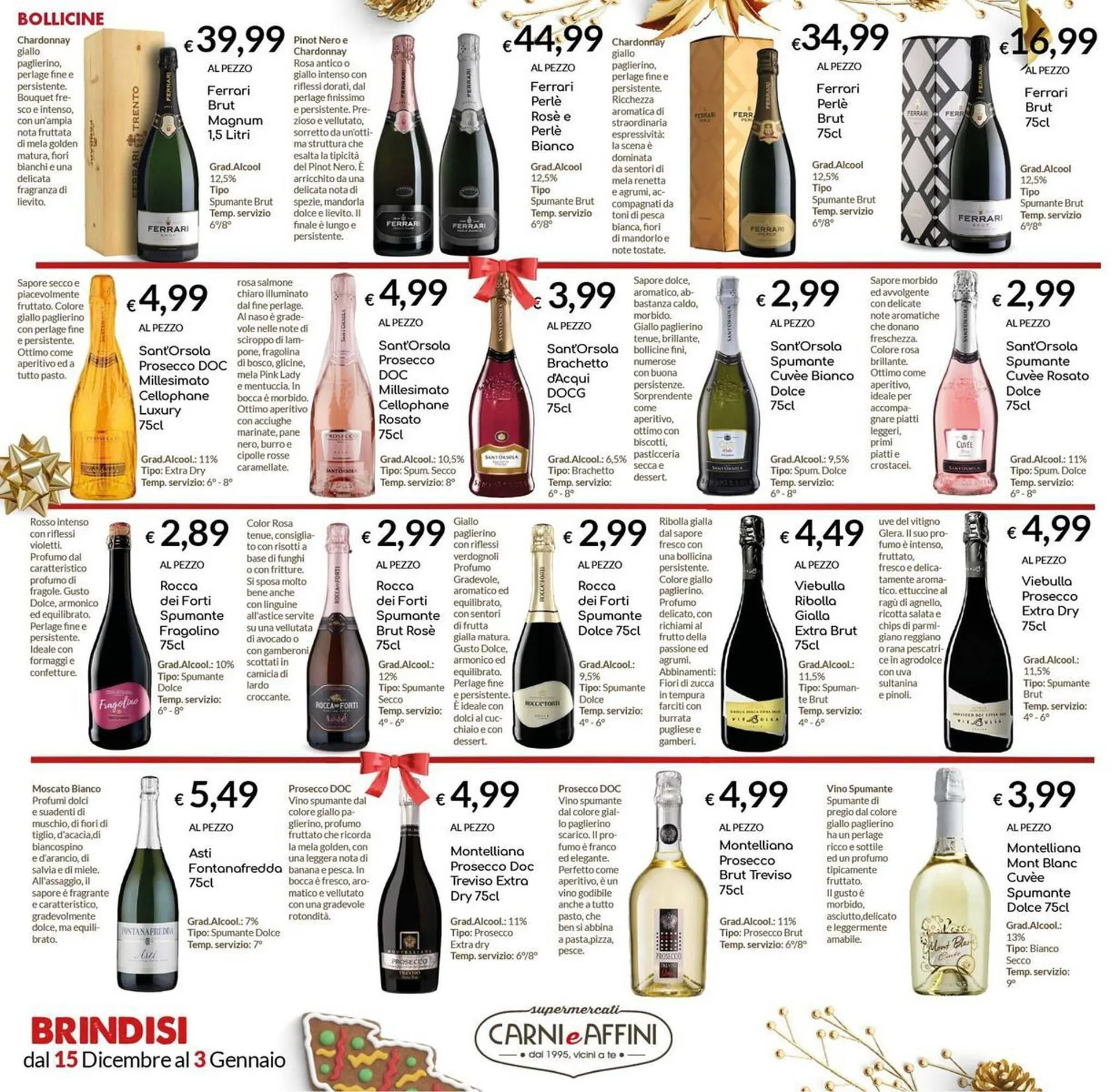 Volantino Carni e Affini Supermercati da 15 dicembre a 3 gennaio di 2026 - Pagina del volantino 16