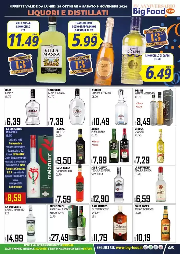 Festeggiamo il nostro 13 anniversario da 28 ottobre a 9 novembre di 2024 - Pagina del volantino 45