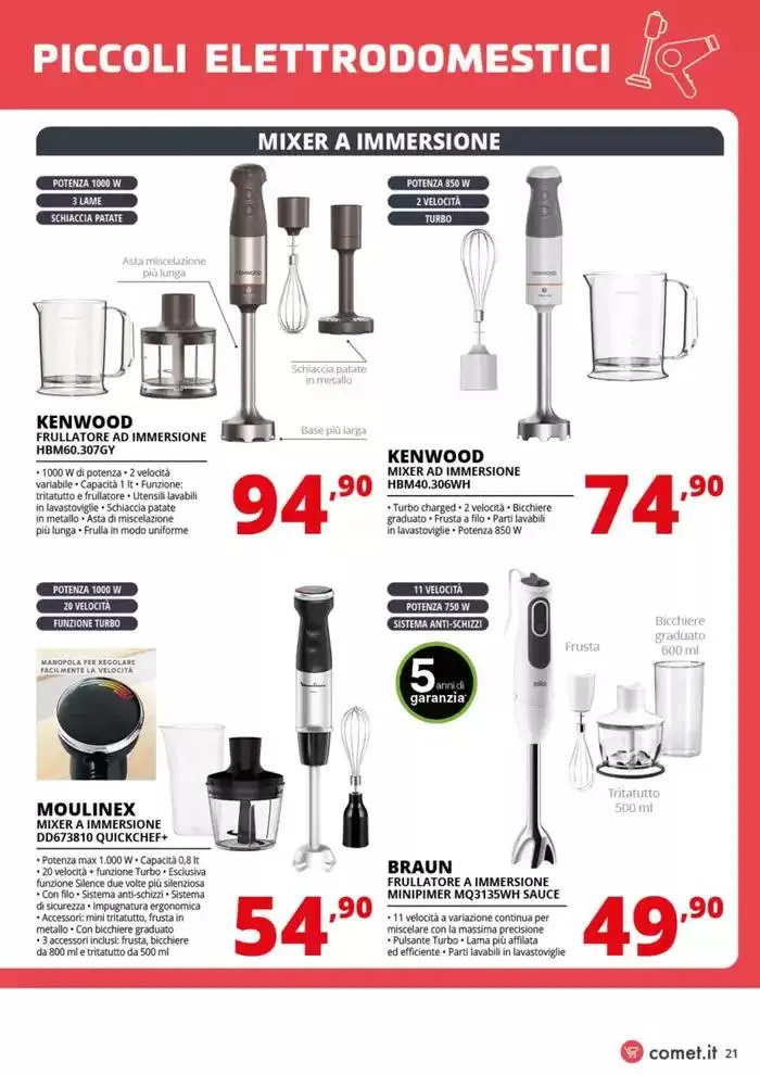 Speciale Piccoli Elettrodomestici da Comet! da 20 marzo a 2 aprile di 2025 - Pagina del volantino 21