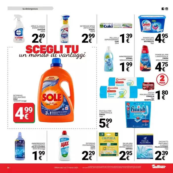 Scegli tu un mondo di vantaggi da 7 marzo a 17 marzo di 2025 - Pagina del volantino 20