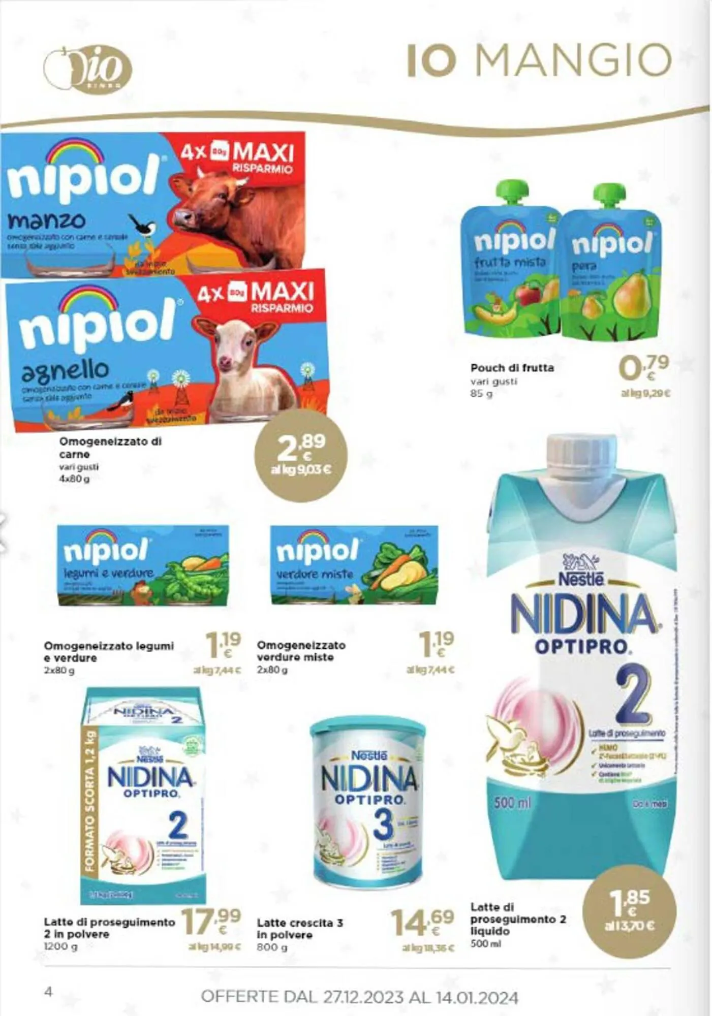 Volantino Io Bimbo da 27 dicembre a 14 gennaio di 2024 - Pagina del volantino 4