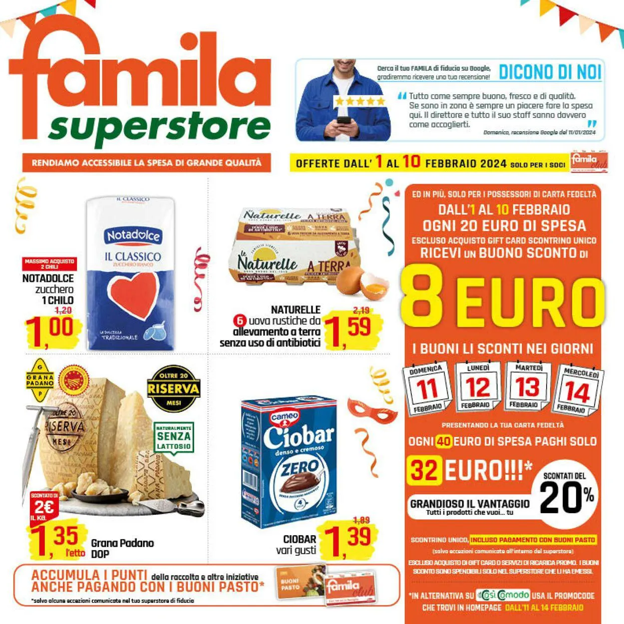 Famila Volantino attuale da 1 febbraio a 10 febbraio di 2024 - Pagina del volantino 1