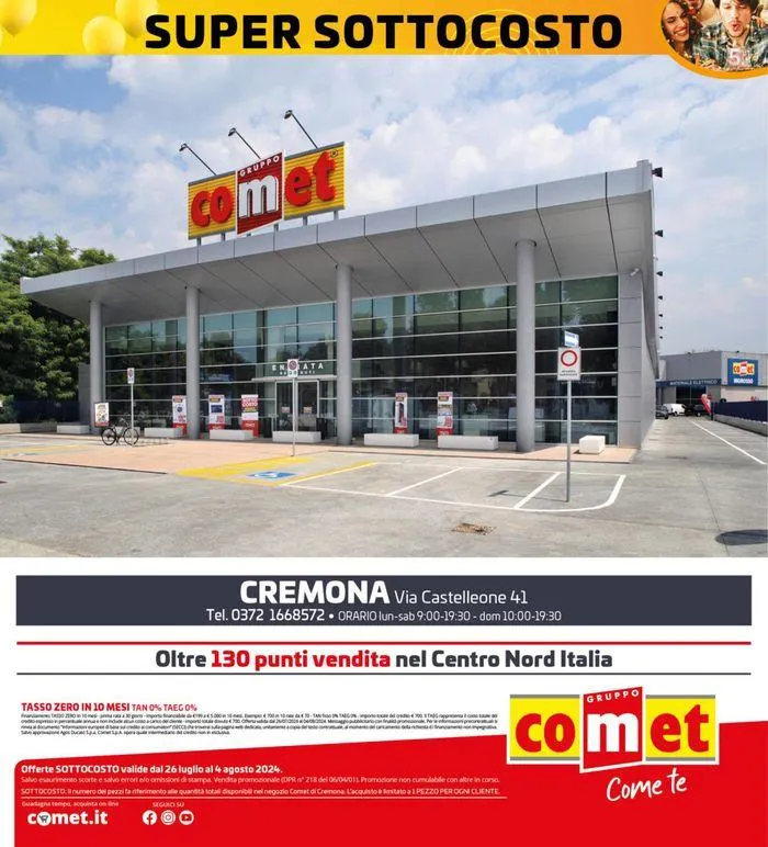 SOTTOCOSTO da Comet a Cremona! da 26 luglio a 4 agosto di 2024 - Pagina del volantino 16