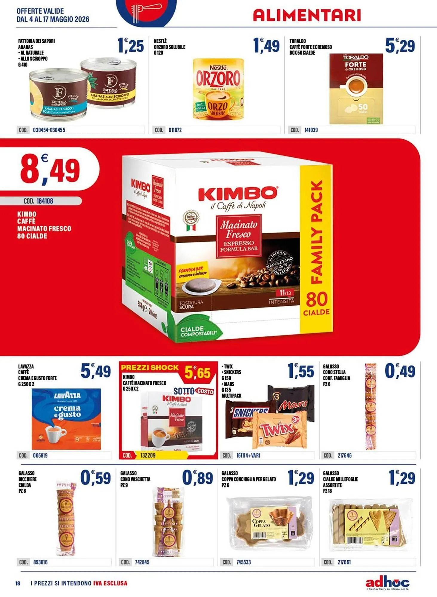 Volantino Adhoc da 4 maggio a 17 maggio di 2026 - Pagina del volantino 18