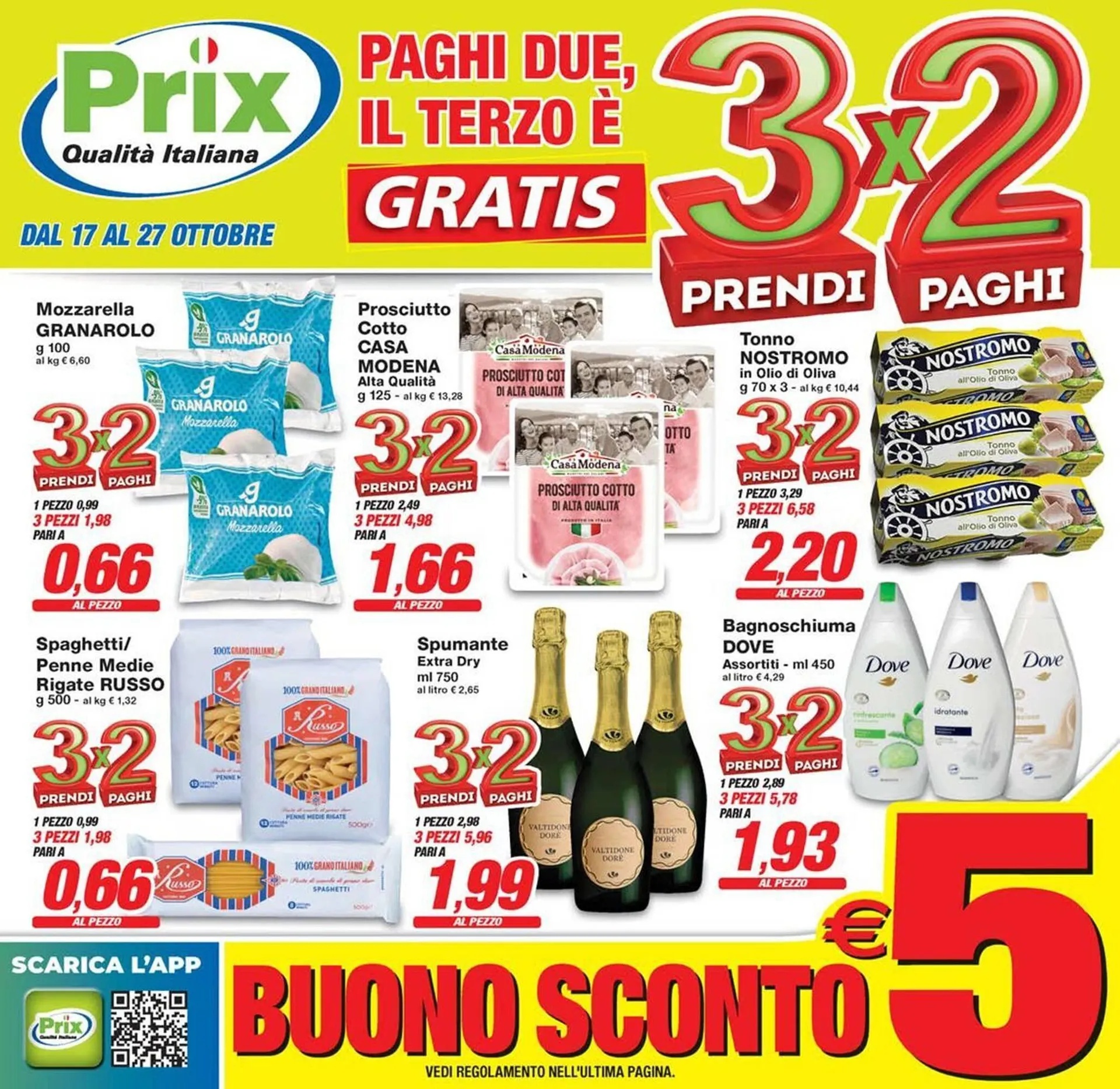 Volantino Prix Quality da 17 ottobre a 27 ottobre di 2025 - Pagina del volantino 1
