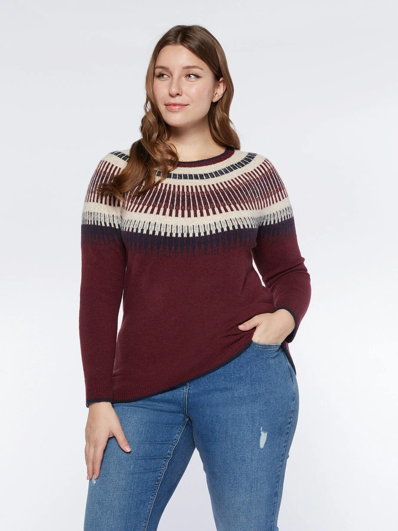 Maglia jacquard fair isle