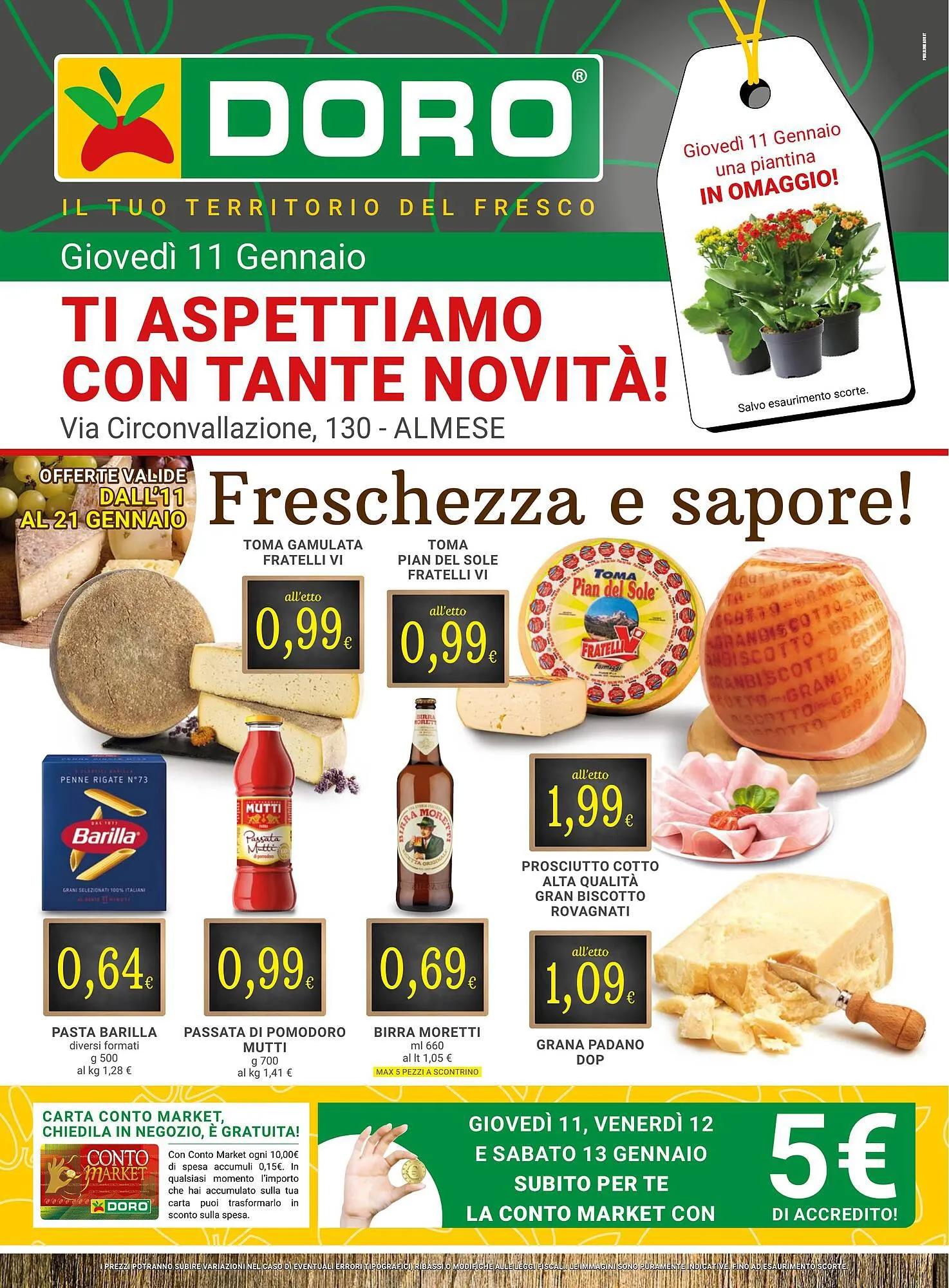 Volantino Doro Supermercati da 9 gennaio a 21 gennaio di 2024 - Pagina del volantino 1