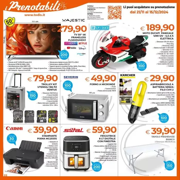 La forza di todis da 21 novembre a 1 dicembre di 2024 - Pagina del volantino 22