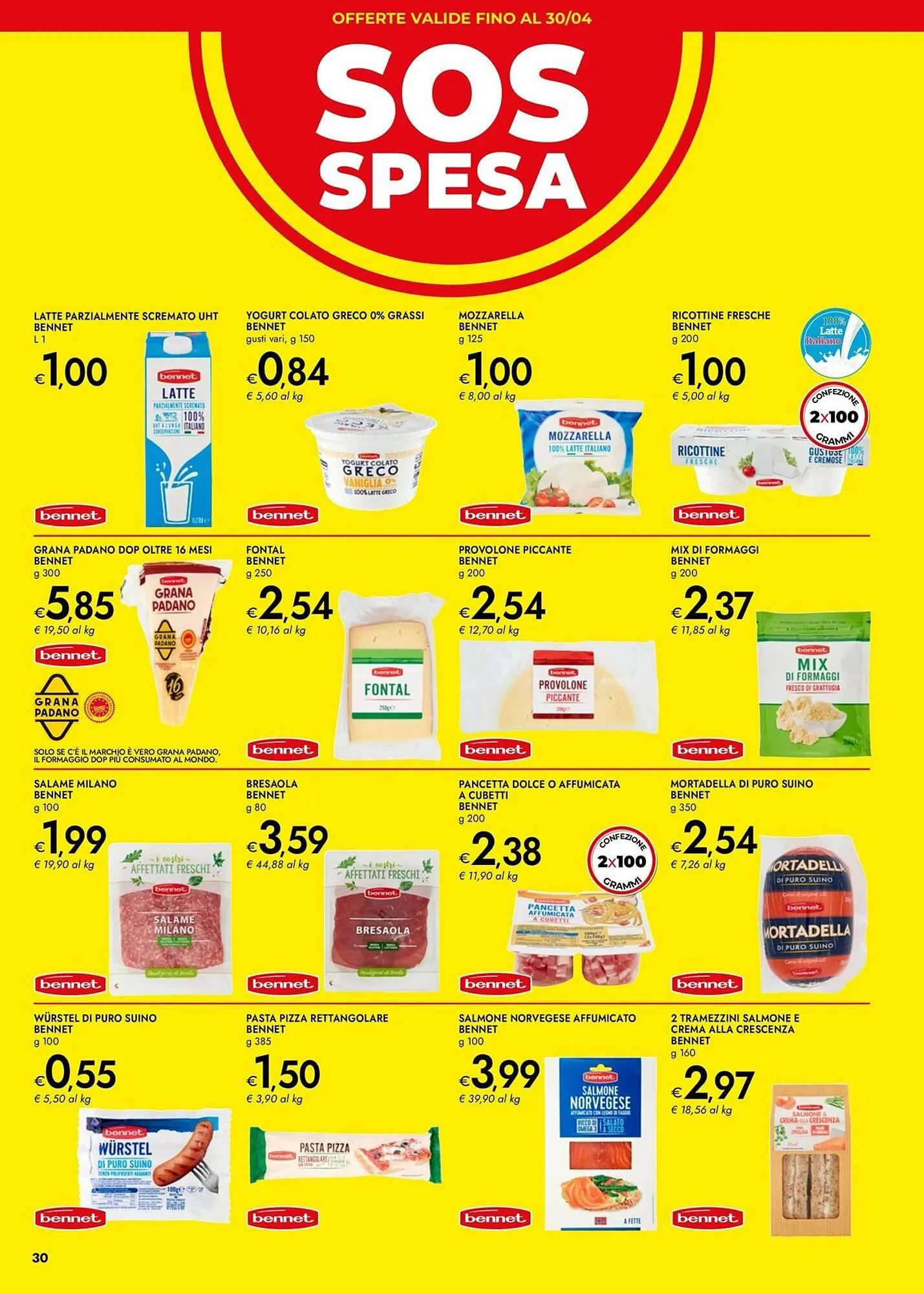 Volantino Bennet da 7 aprile a 21 aprile di 2025 - Pagina del volantino 30