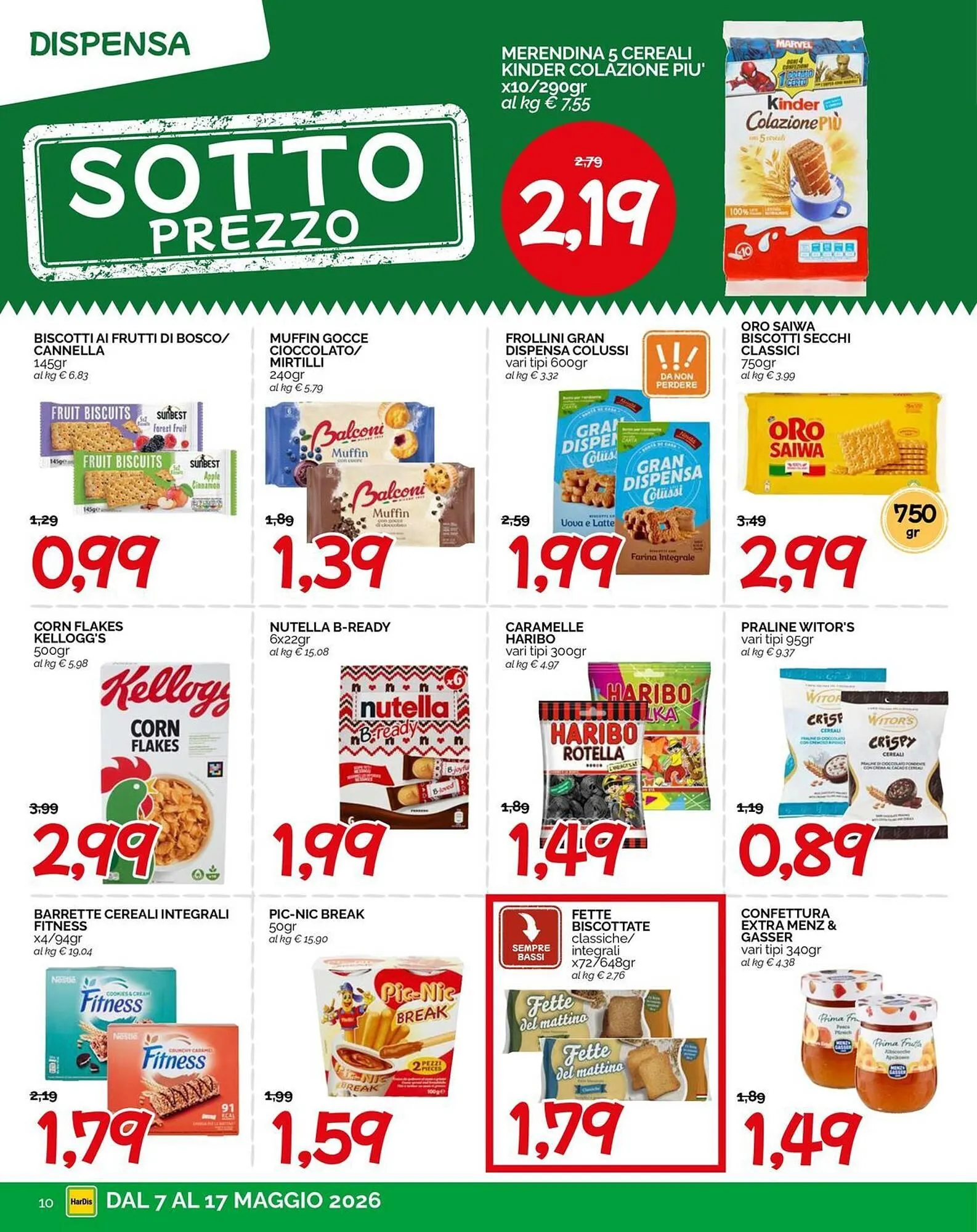 Volantino Hardis da 7 maggio a 17 maggio di 2026 - Pagina del volantino 10