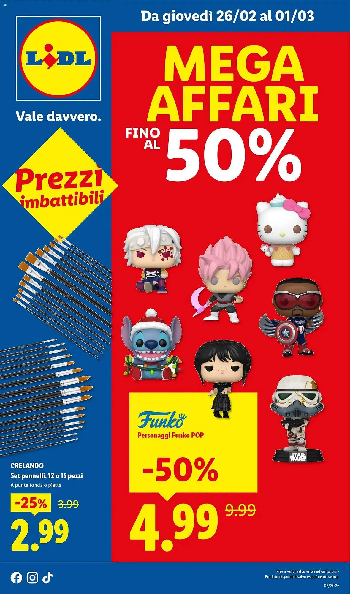Volantino Lidl da 26 febbraio a 1 marzo di 2026 - Pagina del volantino 1