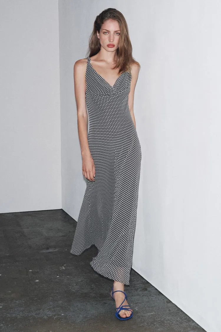 POLKA DOT MIDI DRESS ZW COLLECTION