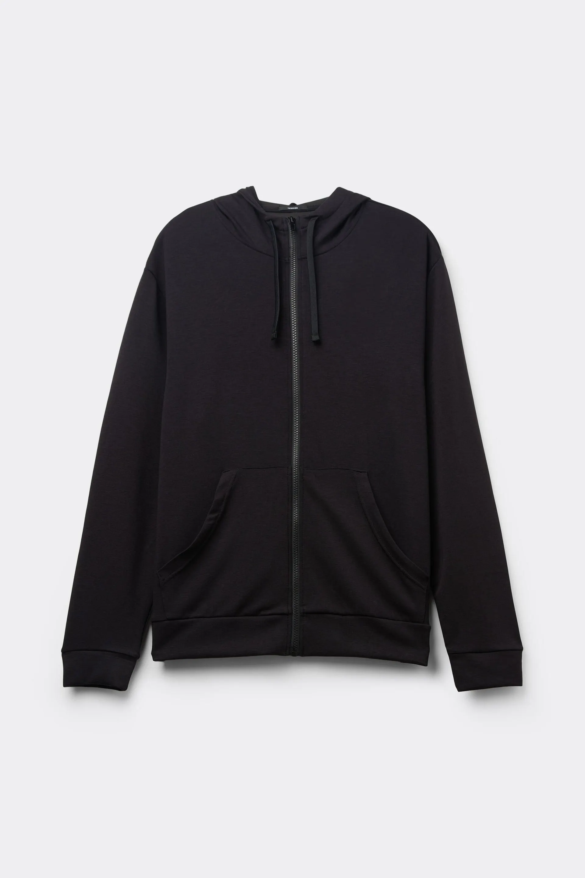 Felpa con Cappuccio e Zip Double
