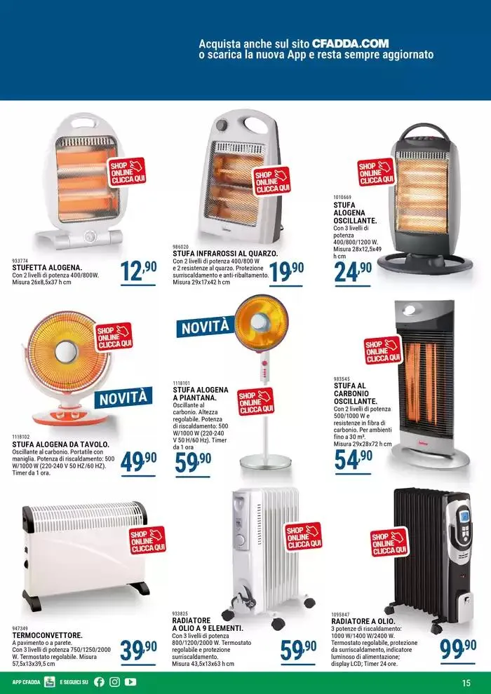 Riscaldamento da 9 ottobre a 28 febbraio di 2025 - Pagina del volantino 15