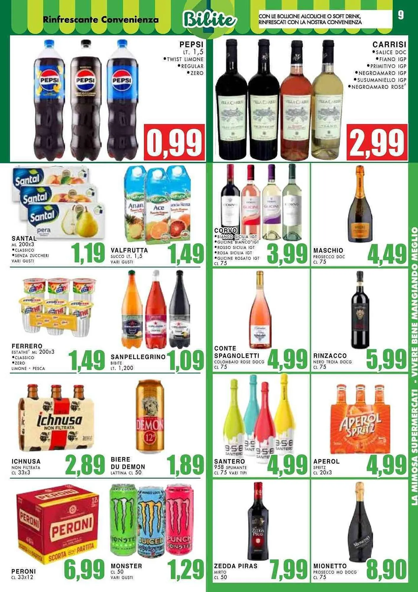 Volantino La Mimosa Supermercati da 16 giugno a 29 giugno di 2025 - Pagina del volantino 9