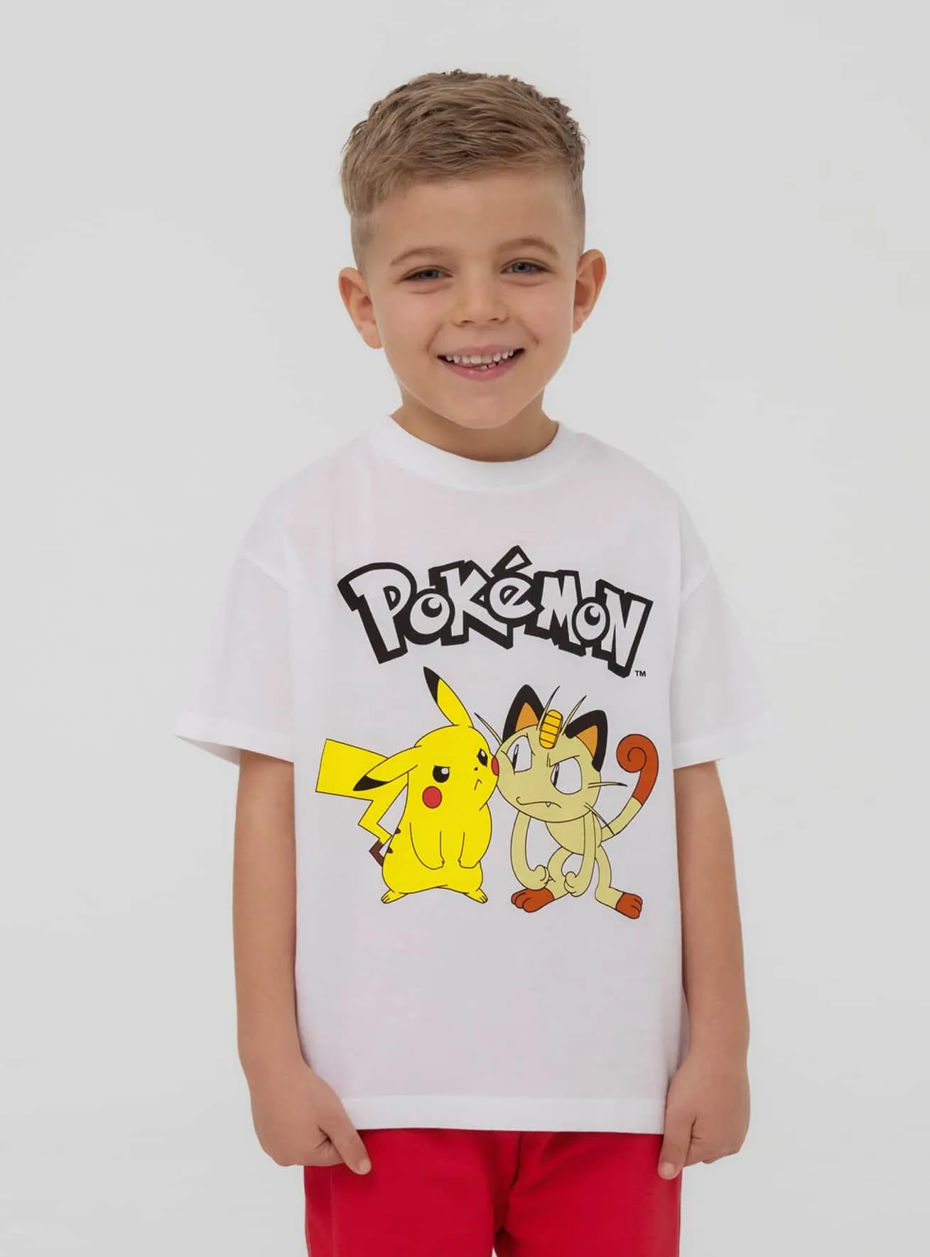T-shirt con stampa Pokémon® Bianco ottico