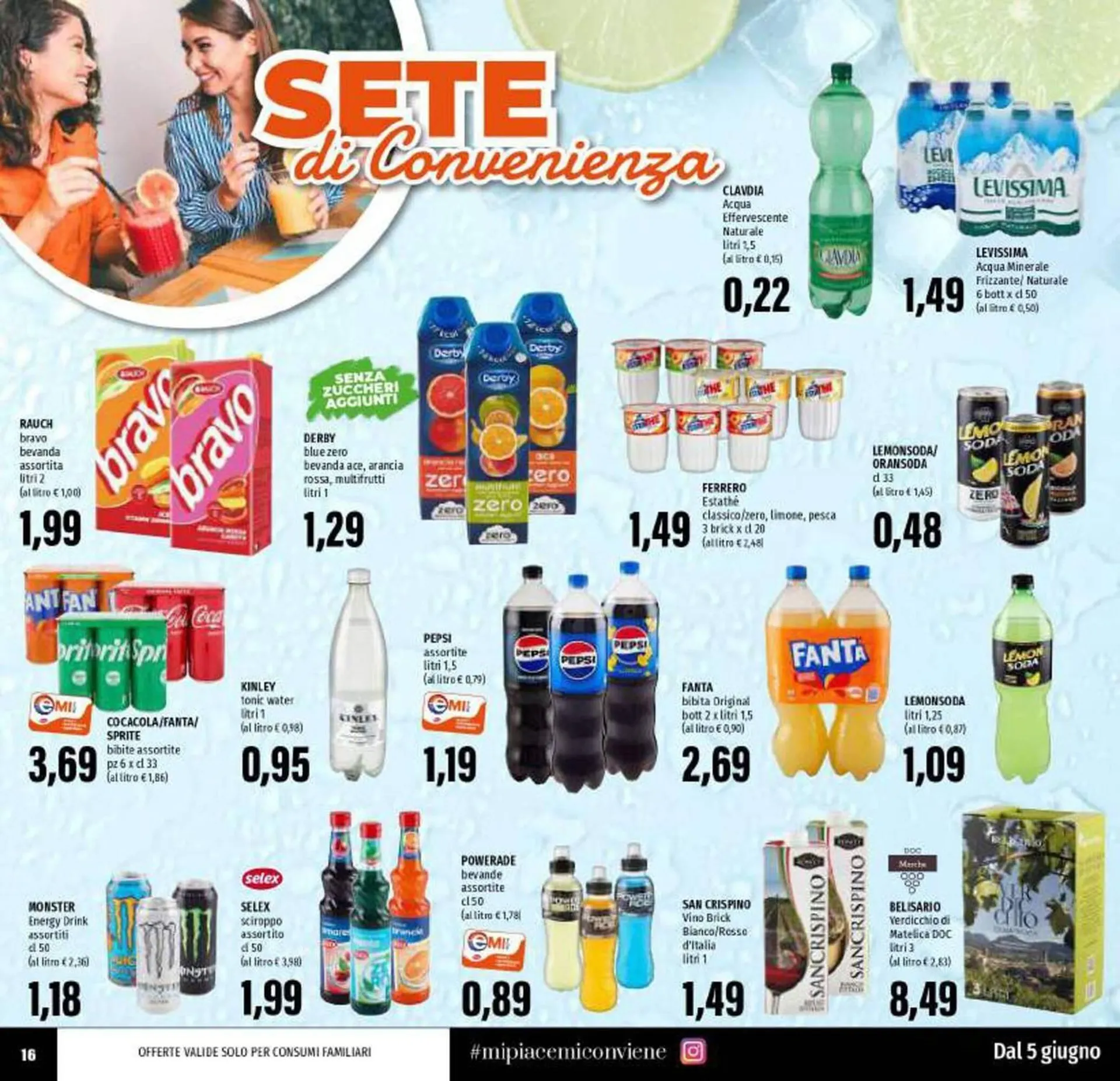 Volantino Emi Supermercati da 5 giugno a 18 giugno di 2025 - Pagina del volantino 16