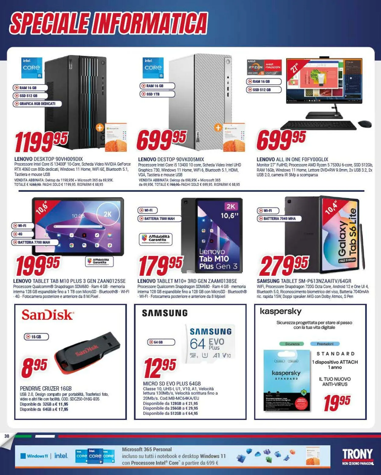 Trony - Palermo Volantino attuale da 30 novembre a 24 dicembre di 2023 - Pagina del volantino 30