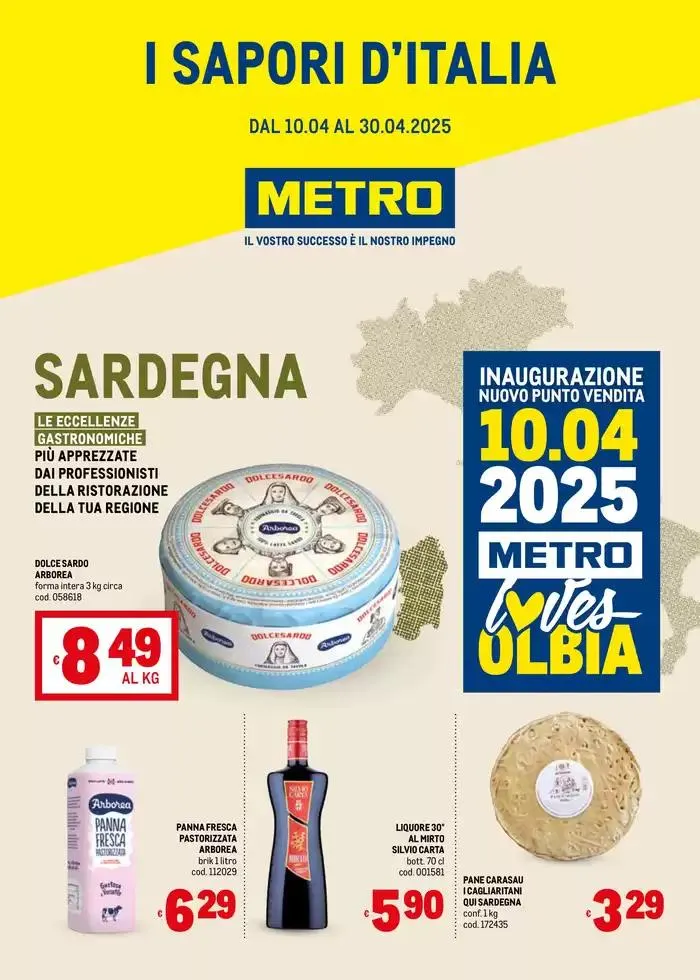 Sapori d'Italia -Sardegna da 10 aprile a 30 aprile di 2025 - Pagina del volantino 1
