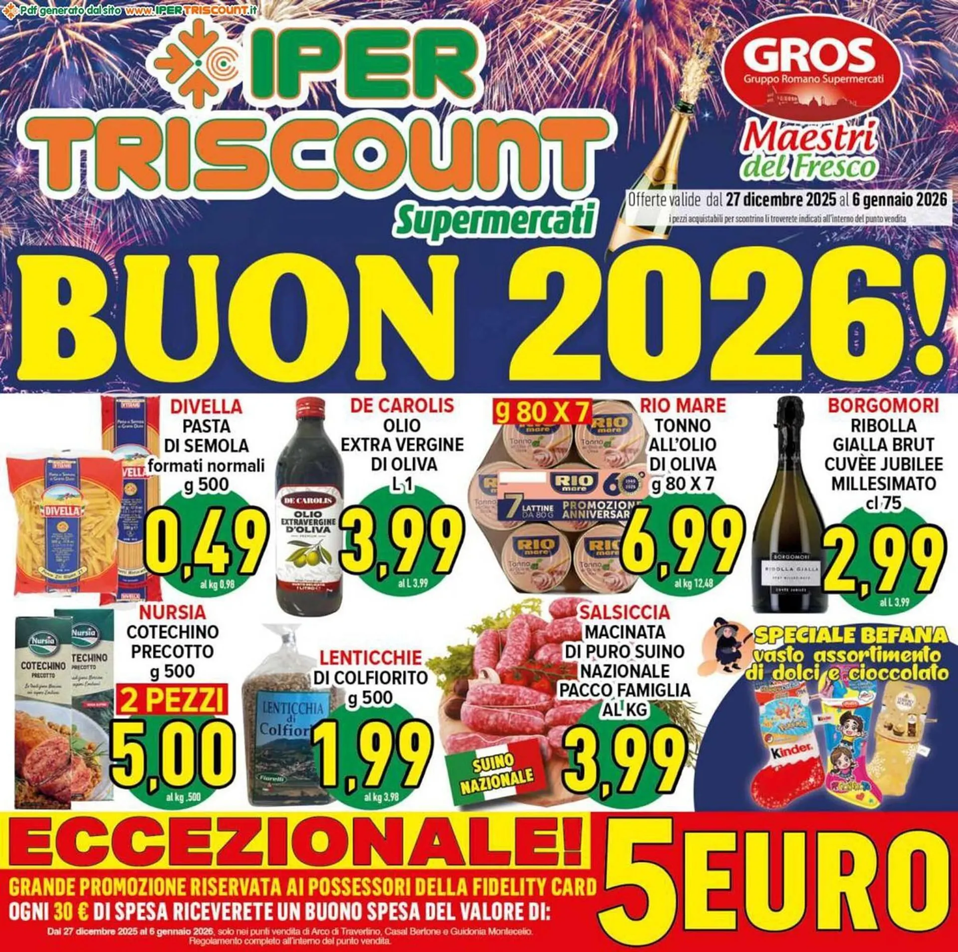 Volantino Iper Triscount da 27 dicembre a 6 gennaio di 2026 - Pagina del volantino 1