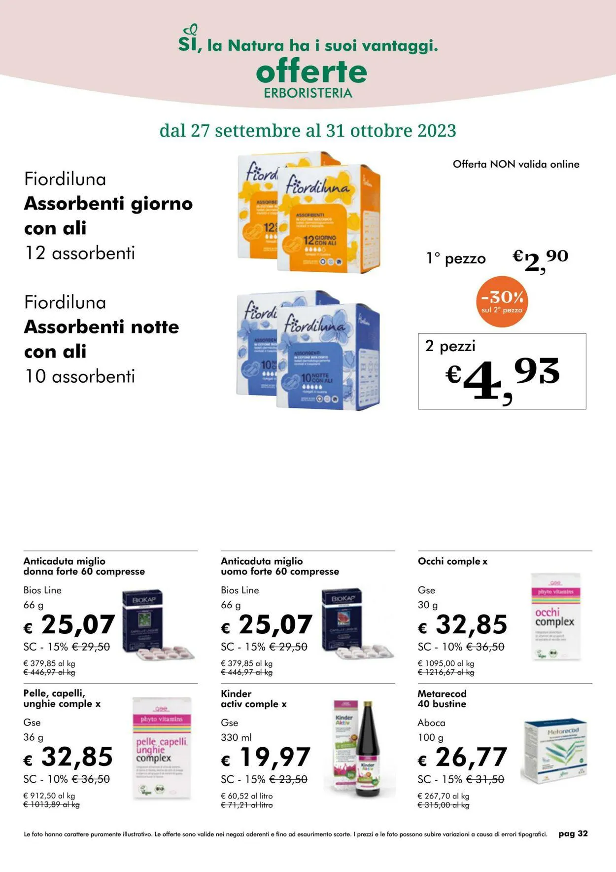 NaturaSì da 1 ottobre a 31 ottobre di 2023 - Pagina del volantino 32