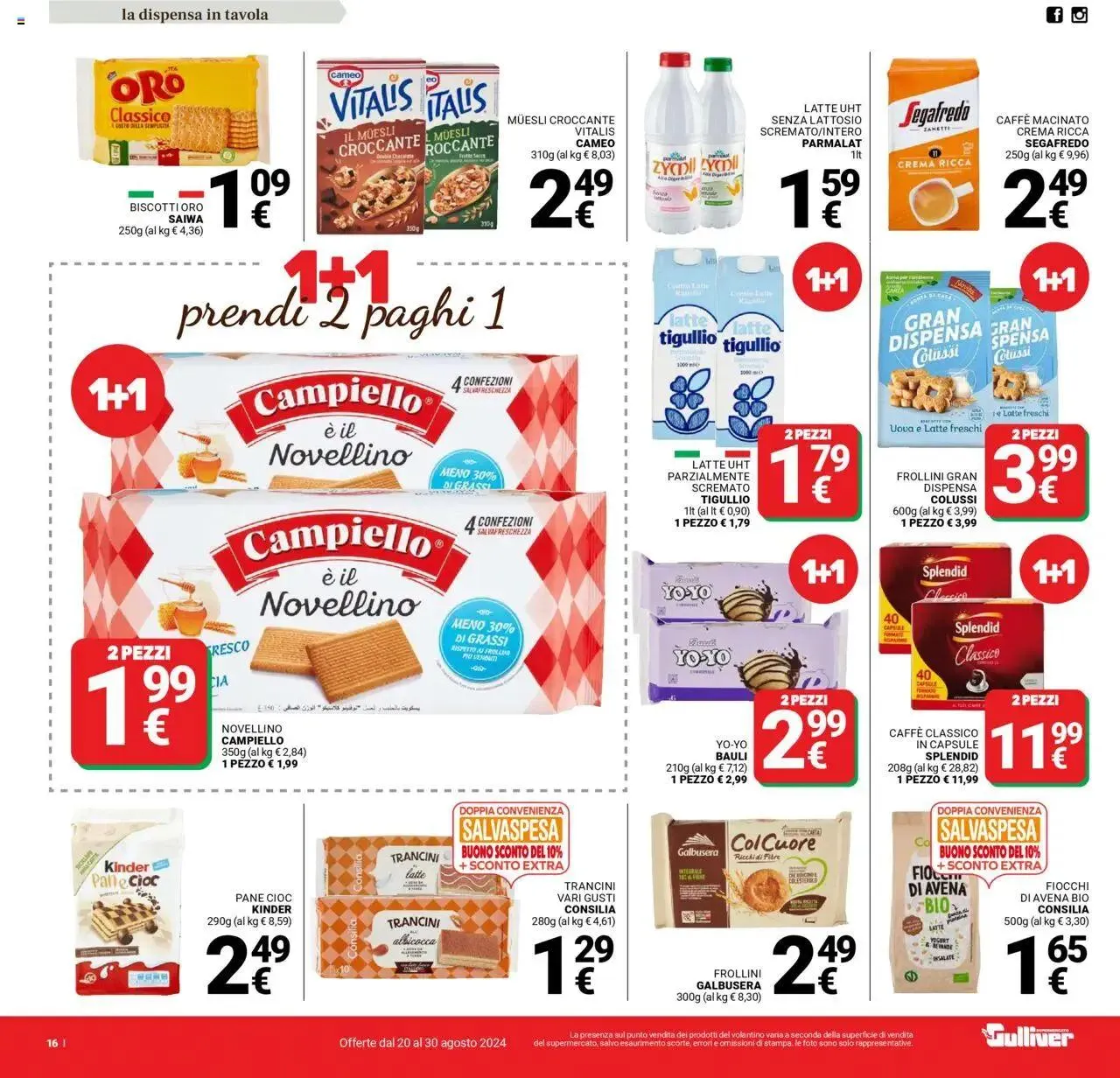 Volantino Gulliver da 20 agosto a 30 agosto di 2024 - Pagina del volantino 16
