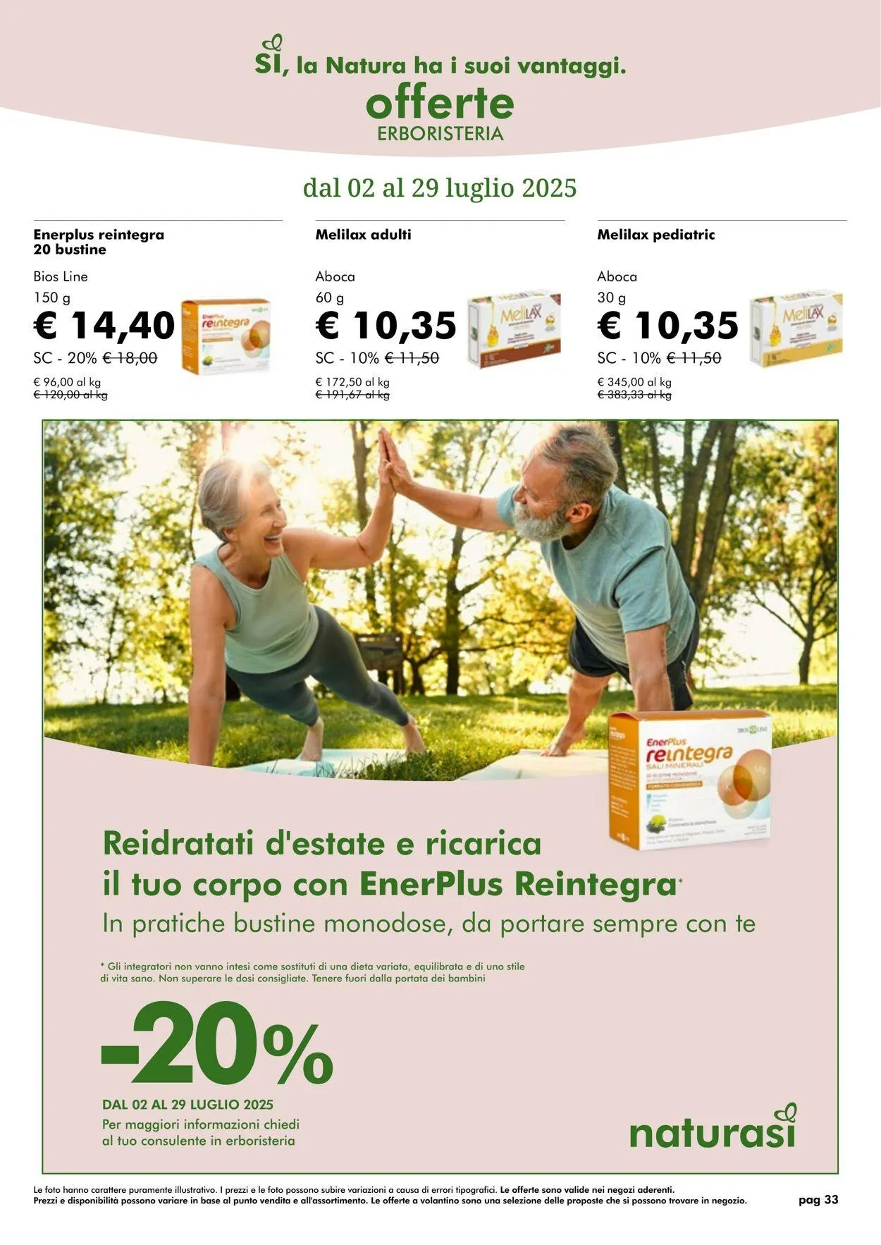 Natura Sì Volantino attuale da 1 luglio a 31 luglio di 2025 - Pagina del volantino 33