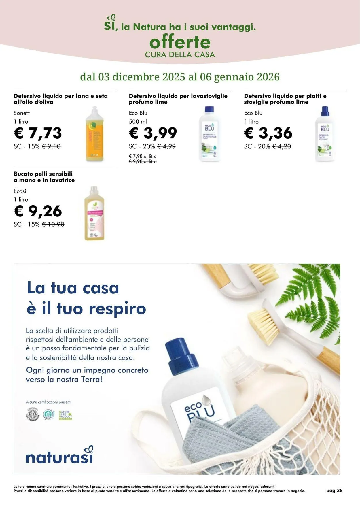 Natura Sì Volantino attuale da 1 dicembre a 1 gennaio di 2026 - Pagina del volantino 38