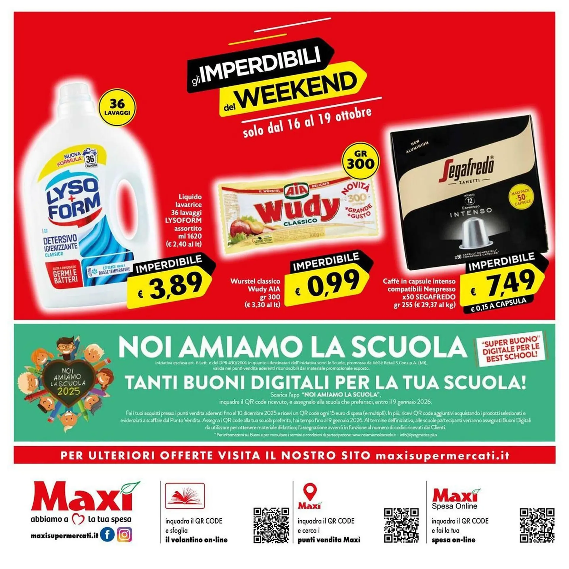 Volantino Maxi Supermercati da 9 ottobre a 22 ottobre di 2025 - Pagina del volantino 12