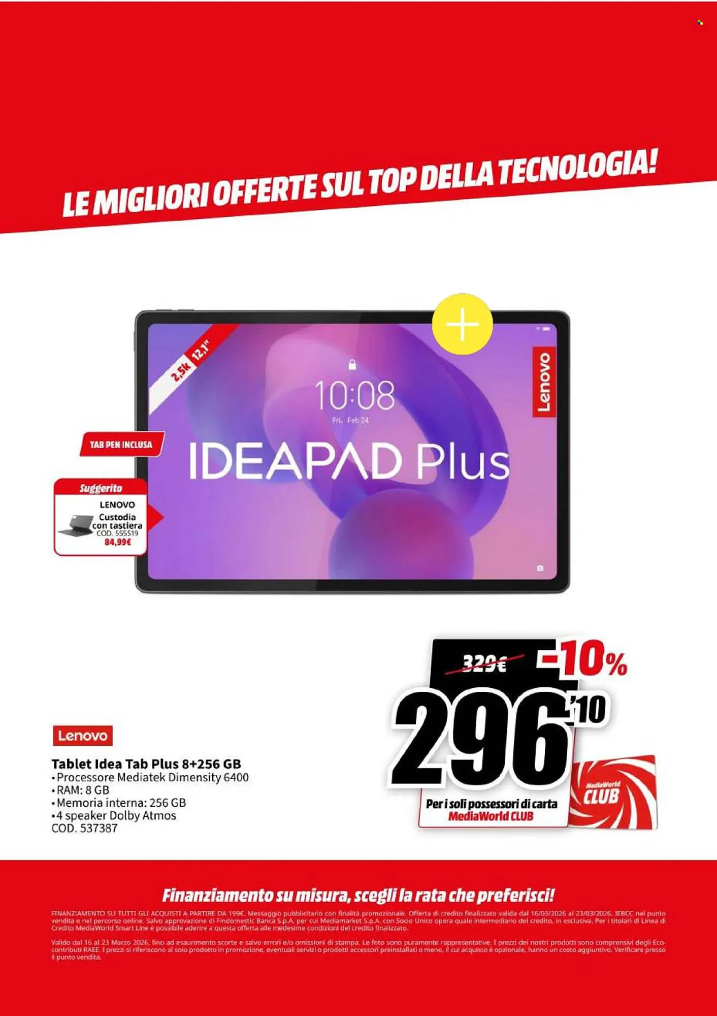 Volantino MediaWorld da 16 marzo a 23 marzo di 2026 - Pagina del volantino 22