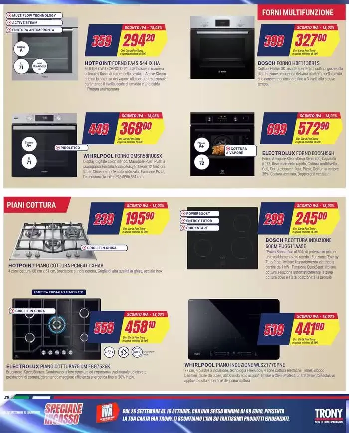 SCONTO IVA da Trony! da 26 settembre a 16 ottobre di 2024 - Pagina del volantino 26