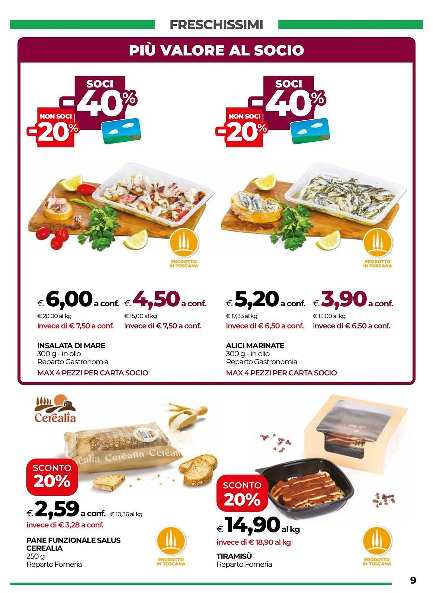 Volantino Unicoop da 5 giugno a 18 giugno di 2025 - Pagina del volantino 9
