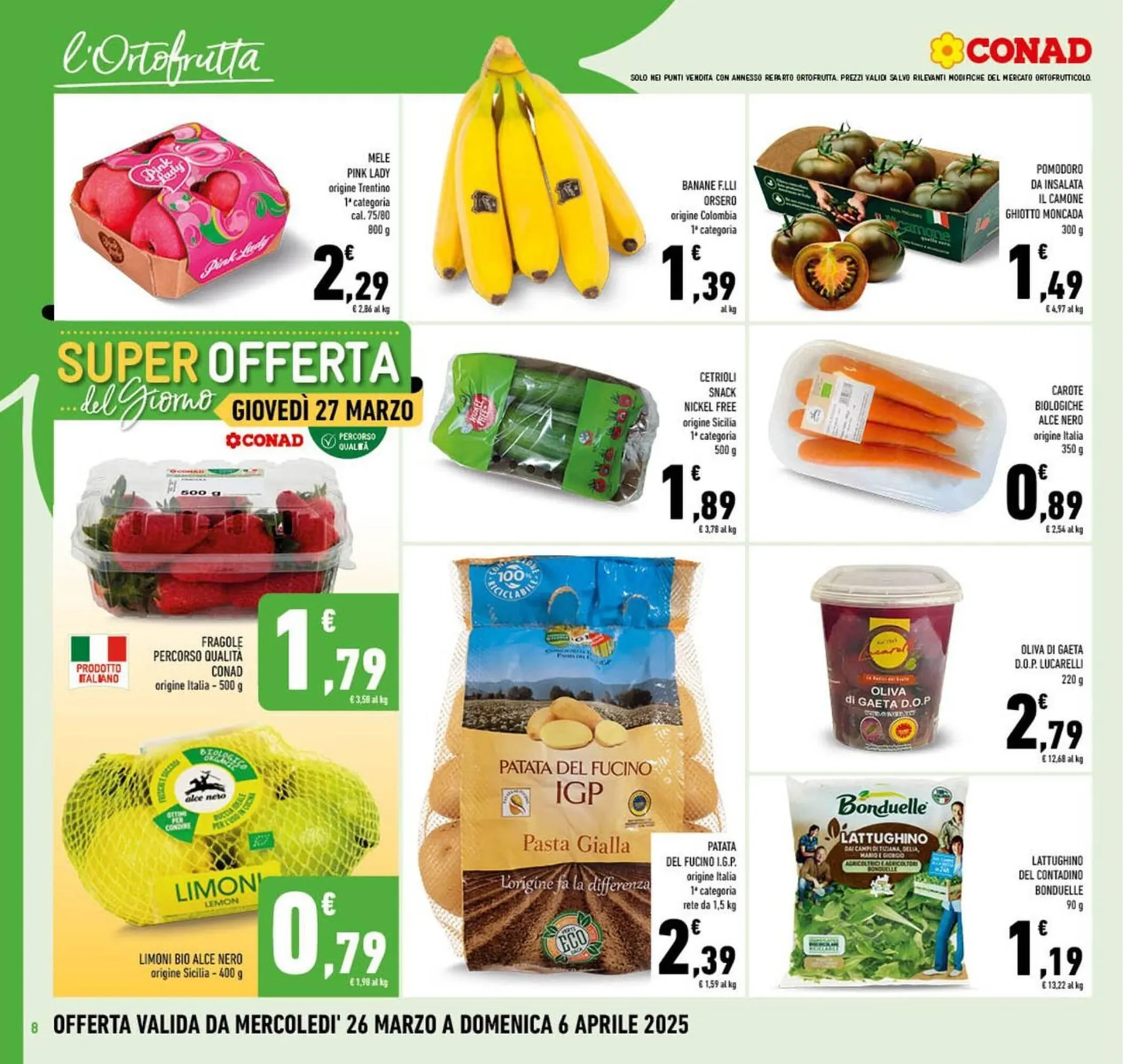 Volantino Conad da 26 marzo a 6 aprile di 2025 - Pagina del volantino 8