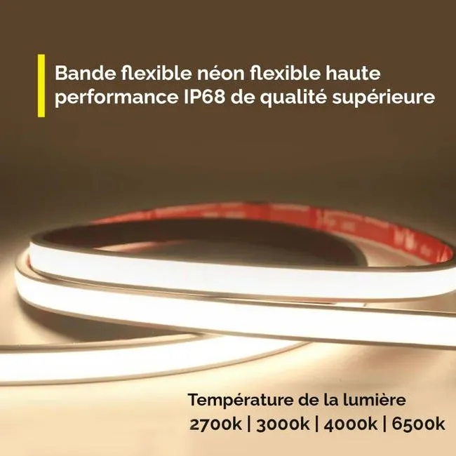 Striscia COB NEON flex LED lineare dimmerabile 24V immersione IP68 luce flessibile decorazione piscina box doccia bagno turco fontana giardino 3000K
