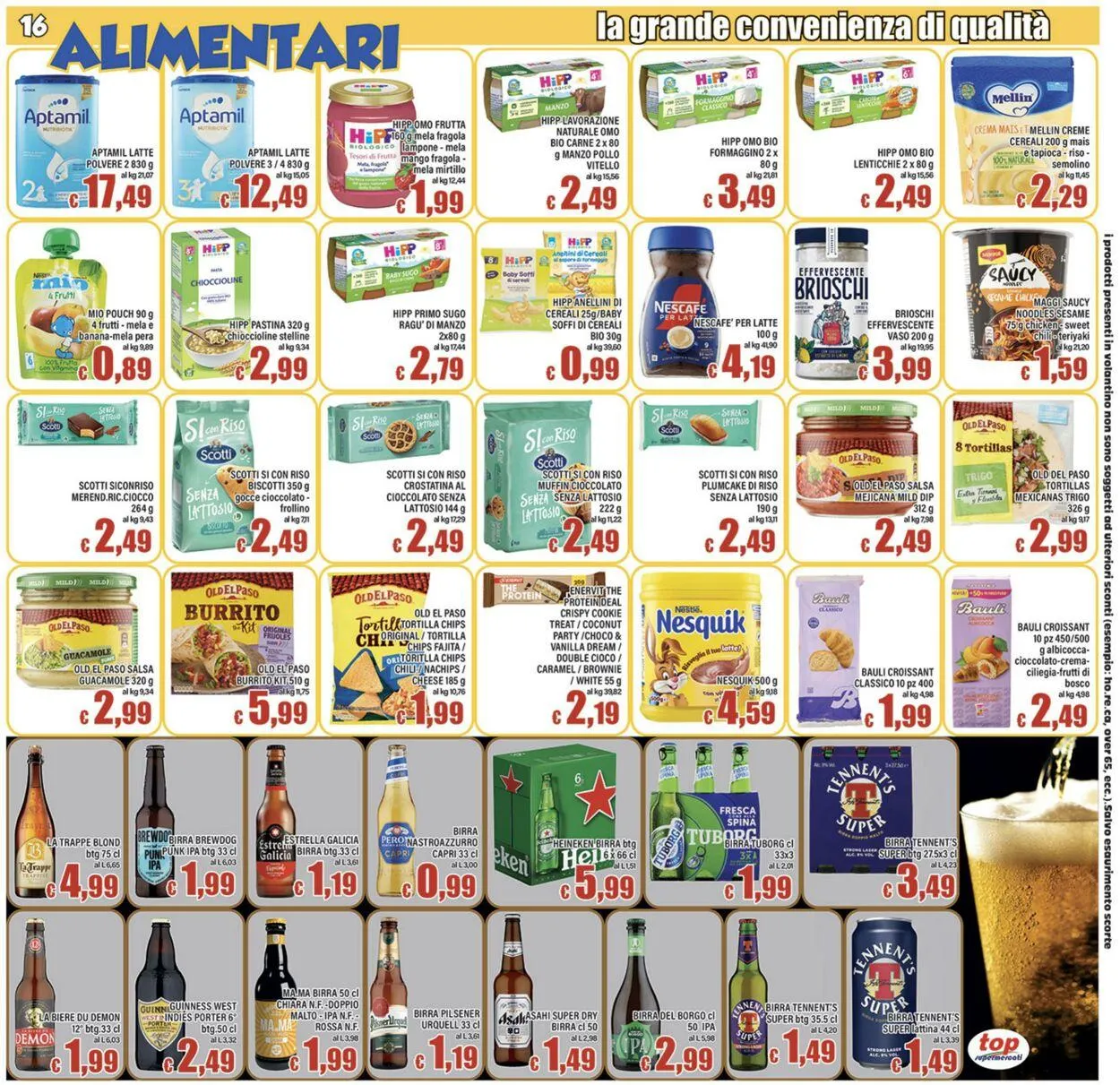 Top Supermercati Volantino attuale da 4 dicembre a 18 dicembre di 2025 - Pagina del volantino 16