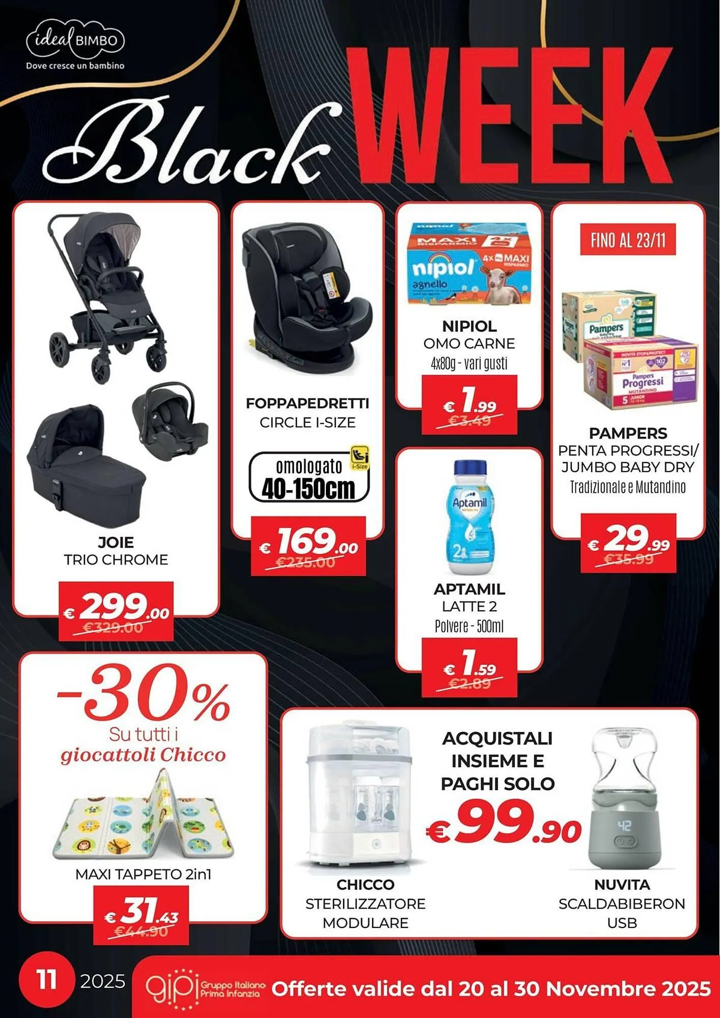 Volantino Ideal Bimbo da 20 novembre a 30 novembre di 2025 - Pagina del volantino 1