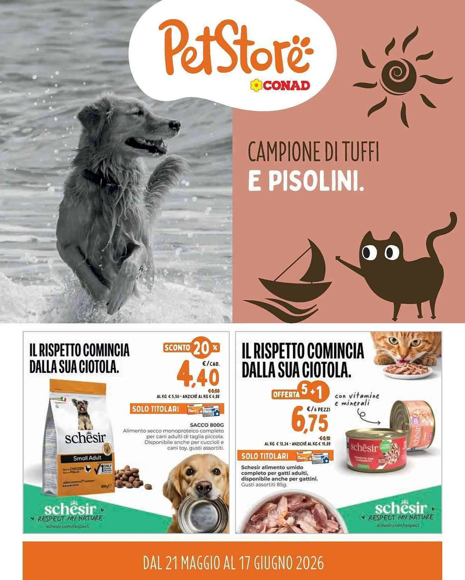 Volantino Pet Store Conad da 21 maggio a 17 giugno di 2026 - Pagina del volantino 1