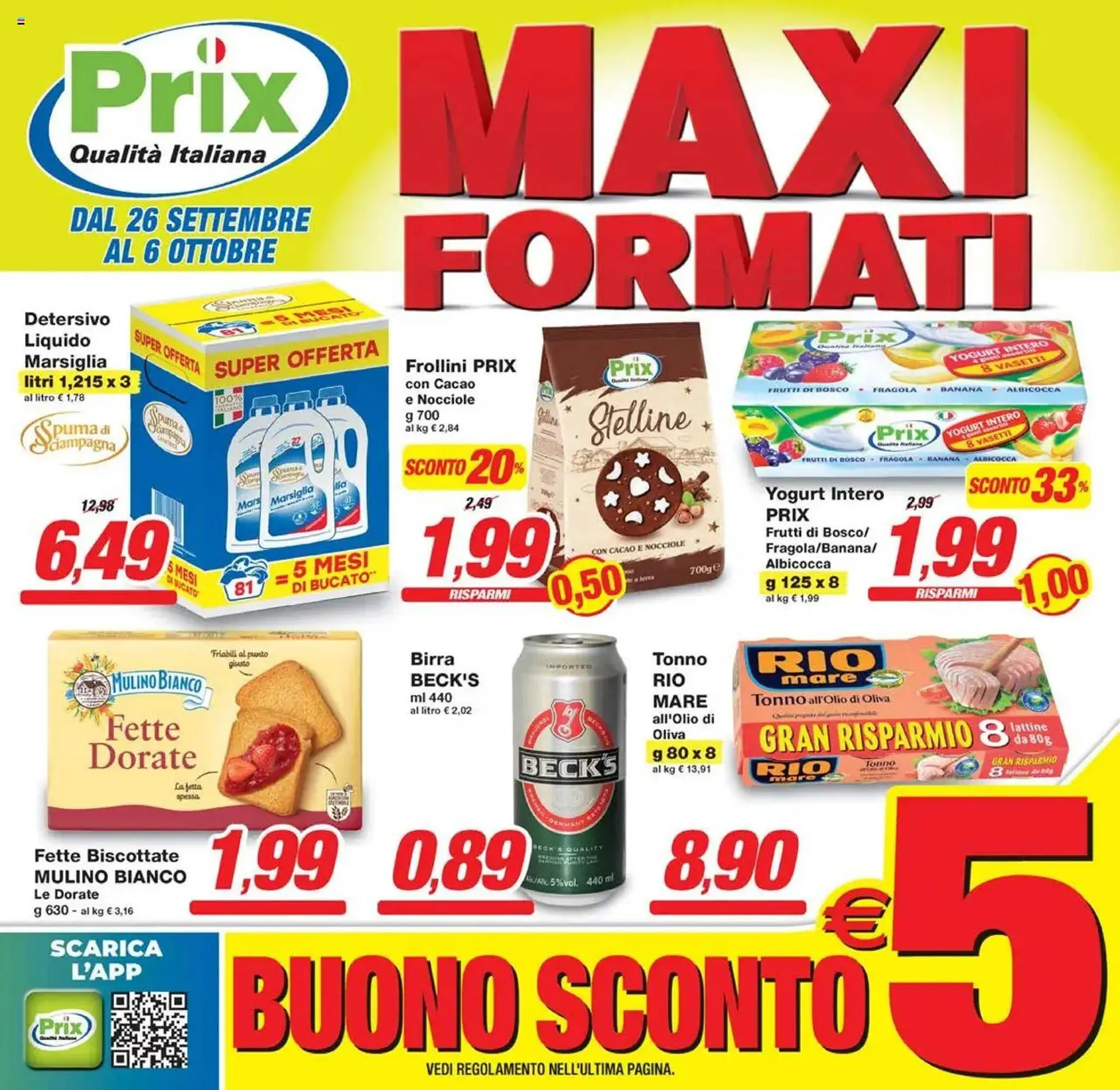 Volantino Prix Quality da 26 settembre a 6 ottobre di 2025 - Pagina del volantino 1