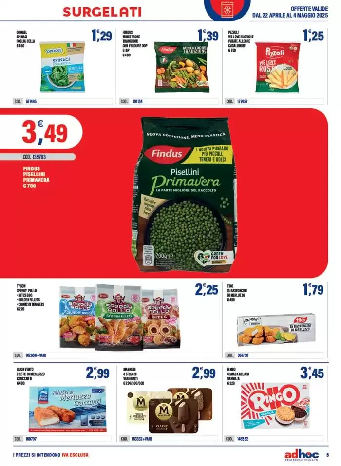 Offerte valide dal 22 aprile al 4 maggio da 22 aprile a 4 maggio di 2025 - Pagina del volantino 5