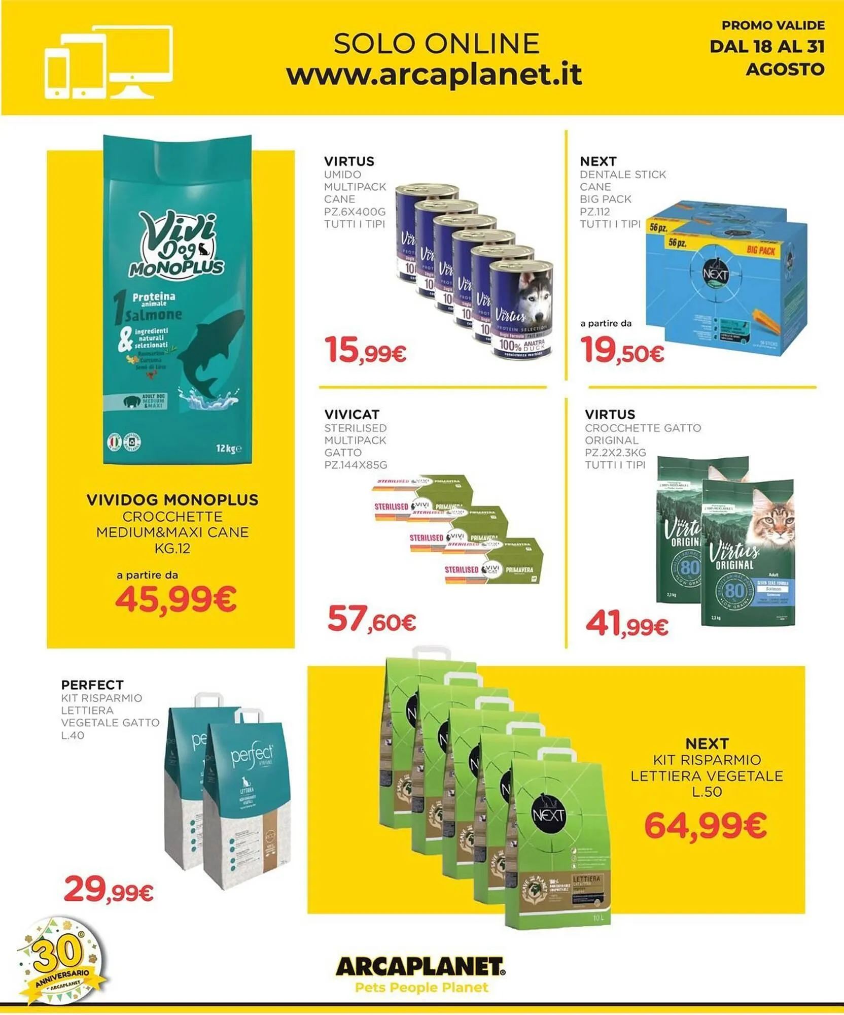 Volantino Arcaplanet da 18 agosto a 31 agosto di 2025 - Pagina del volantino 28